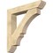 Ekena Millwork Balboa Slat Rough Sawn Bracket w/ Offset Brace, Douglas Fir, 8"W x 44"D x 44"H BKT0806X44X44BOA06RDF - alternate 1